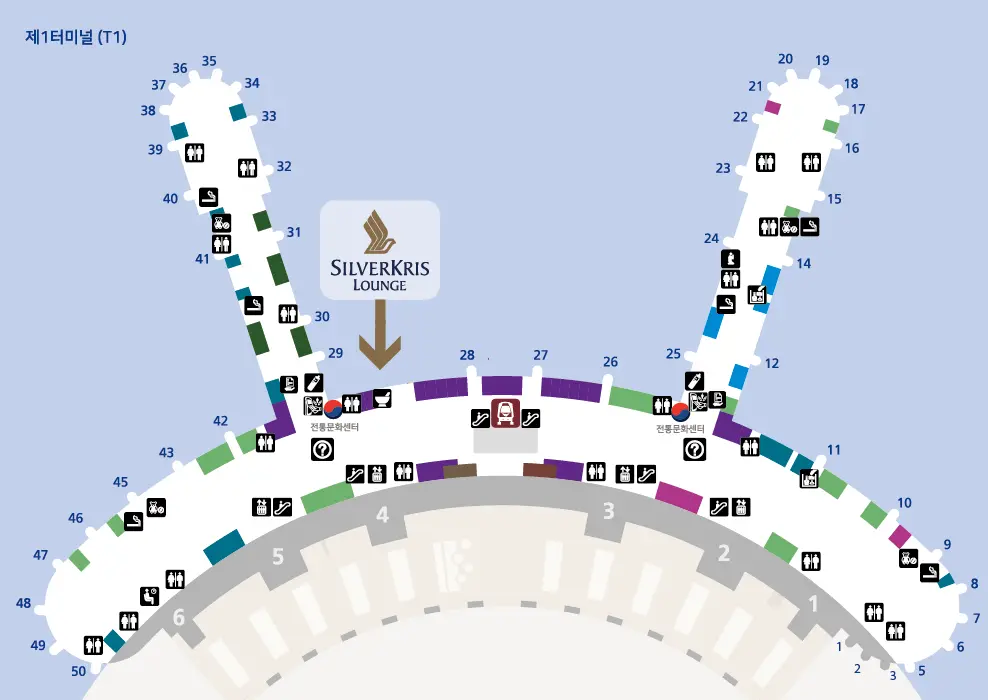 인천공항 실버크리스 라운지 위치